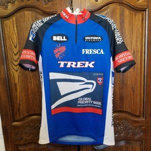 Ultima Bikewear Cycling Zip T-shirt Women's L? 20" Chest USPS Fresca Sponsors